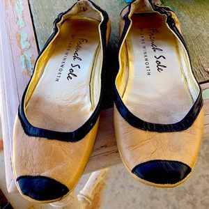 French sole flat shoes by Jane Winkworth